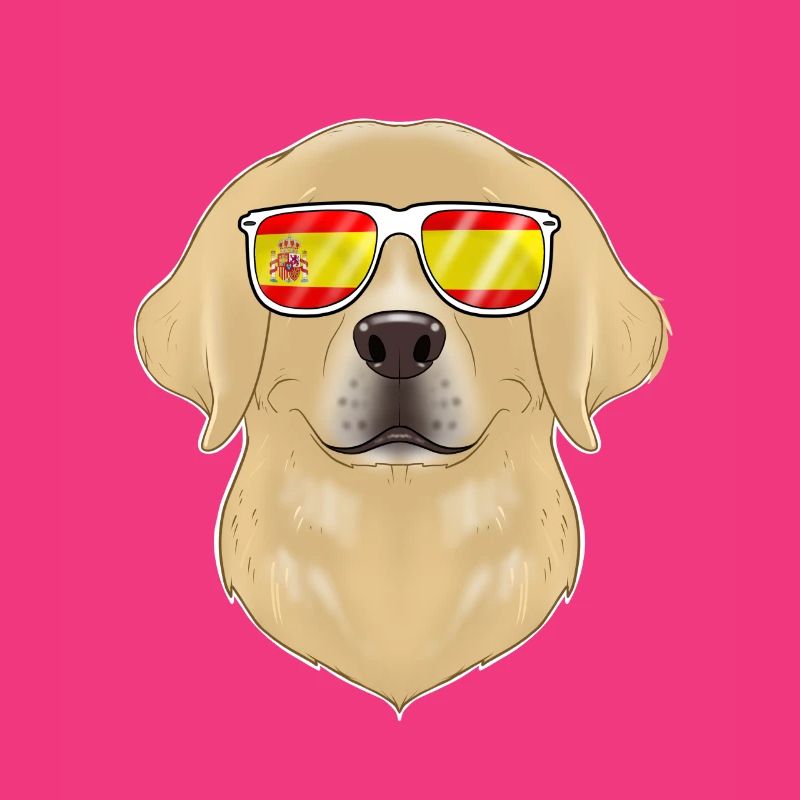 Labrador I Espagne Lunettes de soleil I Drapeau espagnol