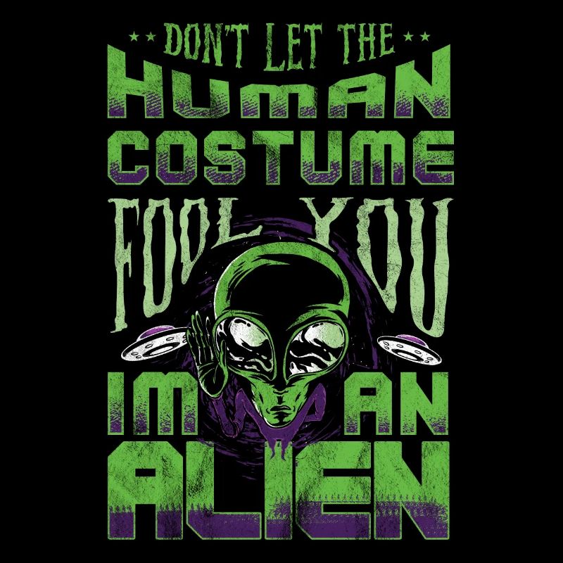 Alien Tshirt UFO Alien Children Mars Gentlemen
