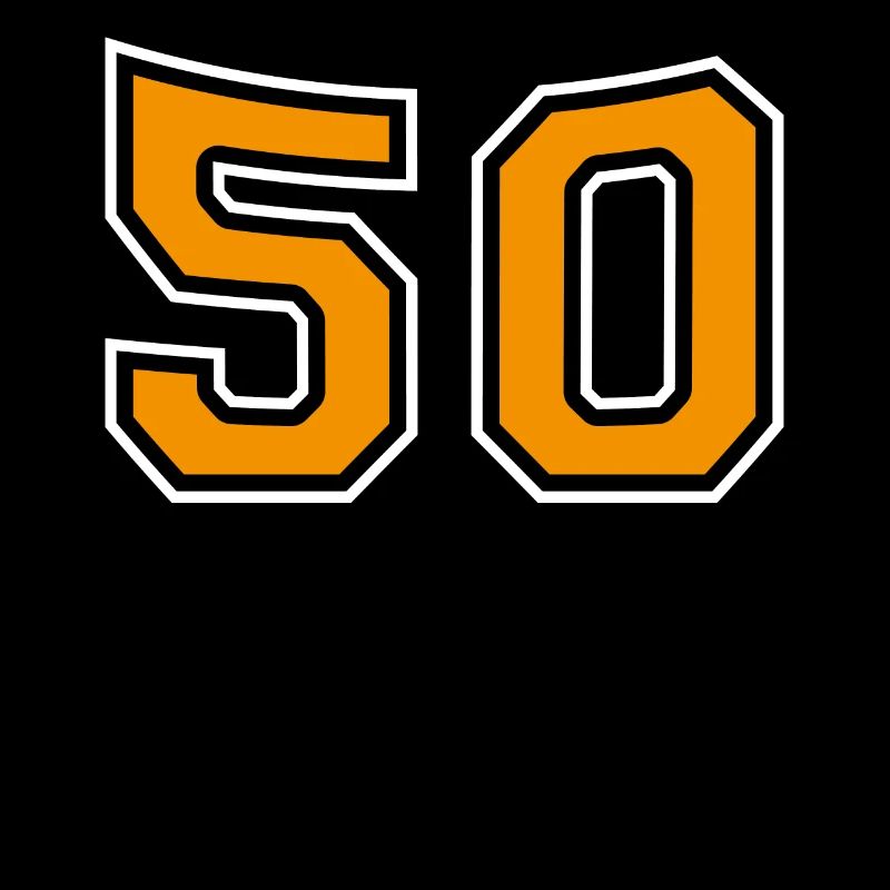 Number 50 Orange