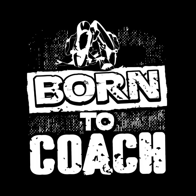 Vintage Born To Coach Cool Coaching Designs