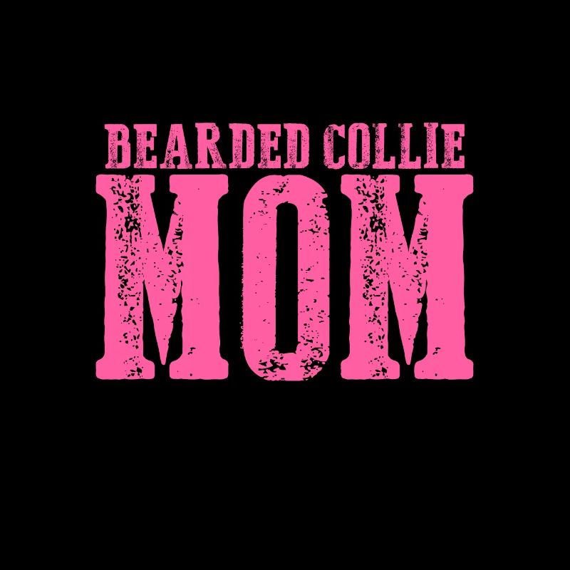 Bearded collie mom dog