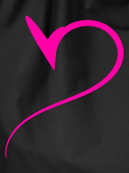 Half Pink Heart Simple