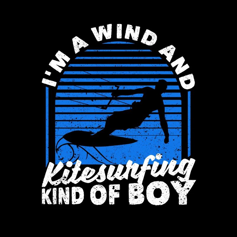Kitesurfer Kiteboard Ich bin ein Wind- und Kitesur