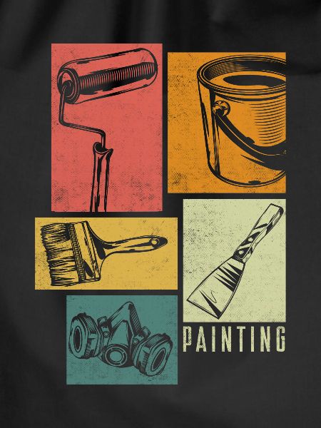Painter Painting Equipment Silhouettes