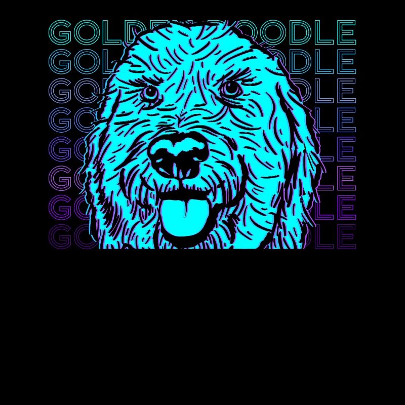 Golden Doodle Retro