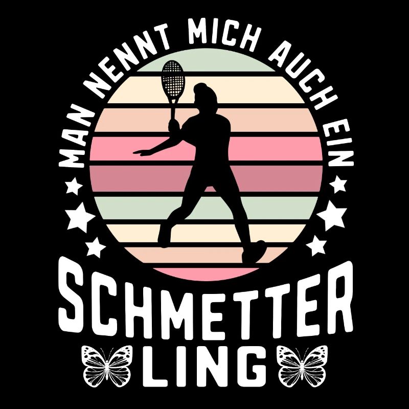 Mann nennt mich auch Schmetter Ling Squashspieler
