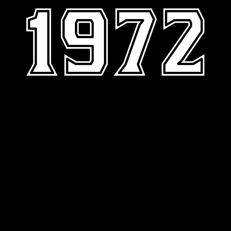 1972 Year in white