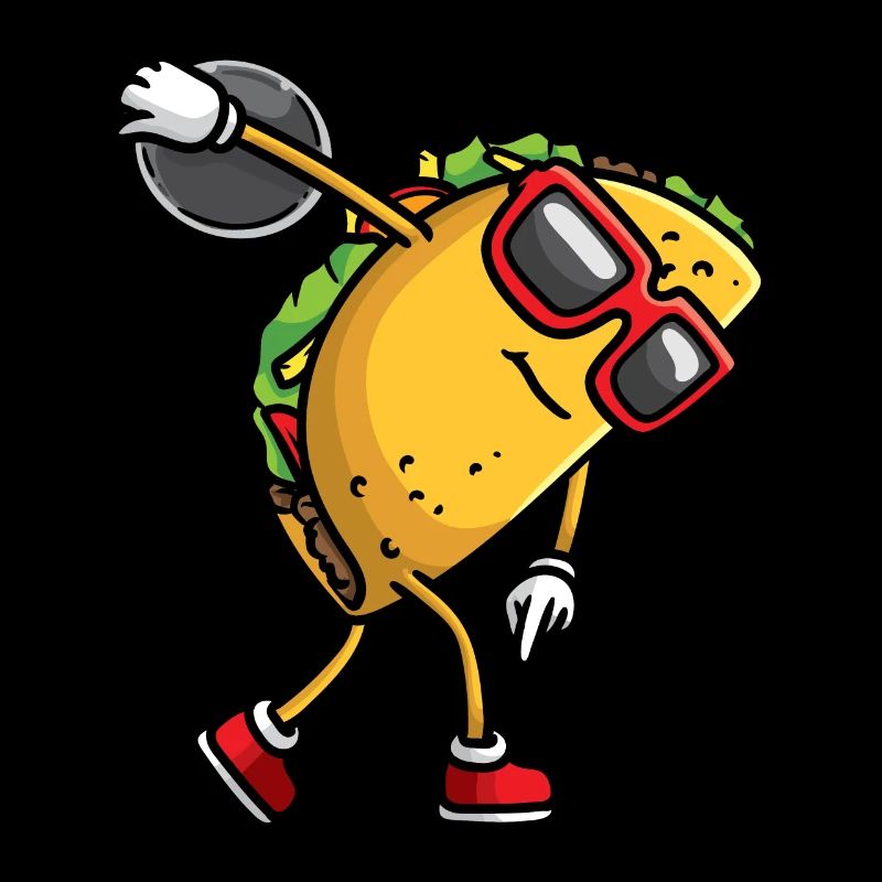 Taco Mit Sonnenbrille Wirft Diskus