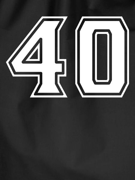 Number 40 White