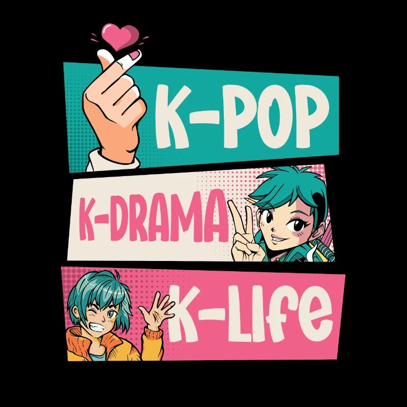 Design pop coréen pour un fan de mode K-Pop