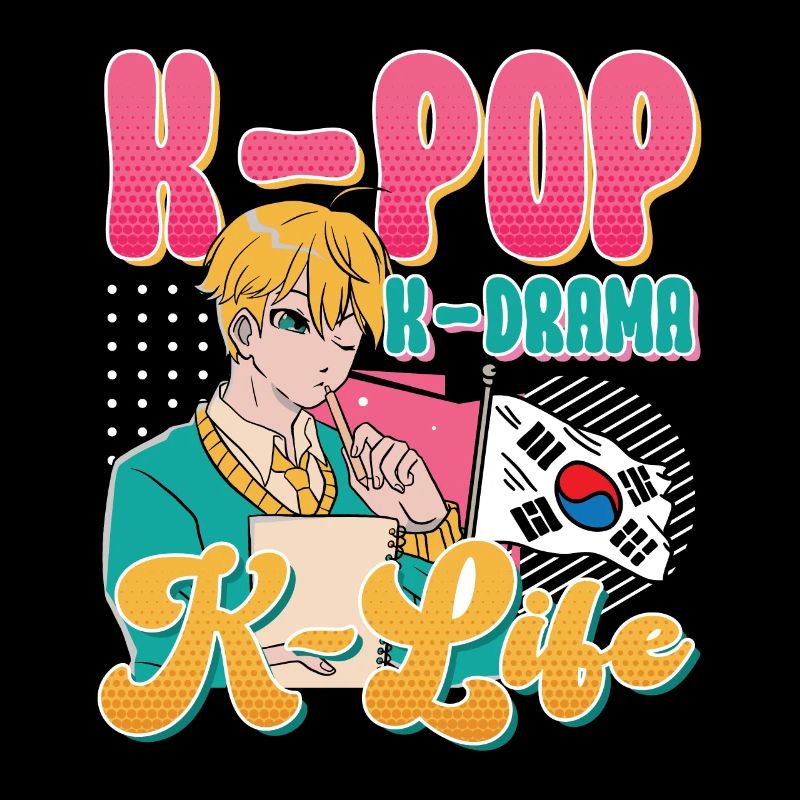 Design pop coréen pour un fan de mode K-Pop