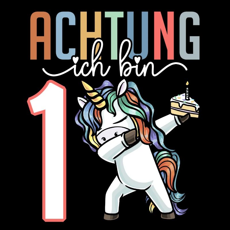 Erster Geburtstag Mädchen 1 Jahr Einhorn