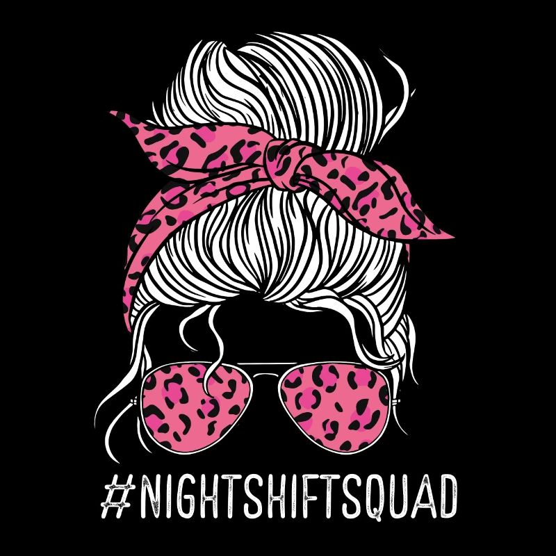 Infirmière De nuit Escouade Léopard Rose Soins infirmiers