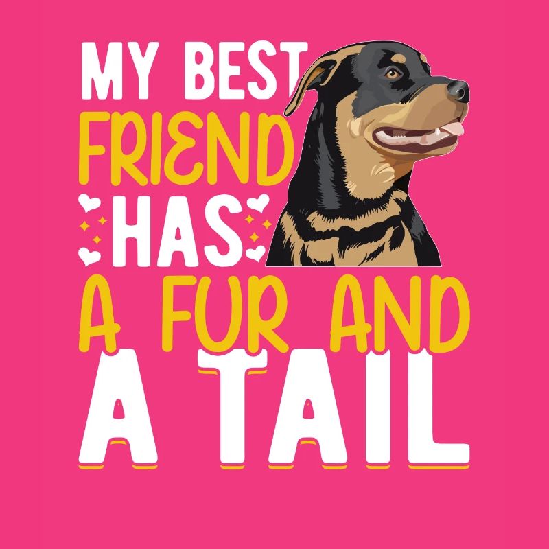 Le meilleur ami de Rottweiler a de la fourrure et de la queue