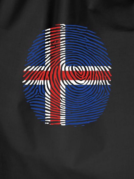 Icelandic flag fingerprint