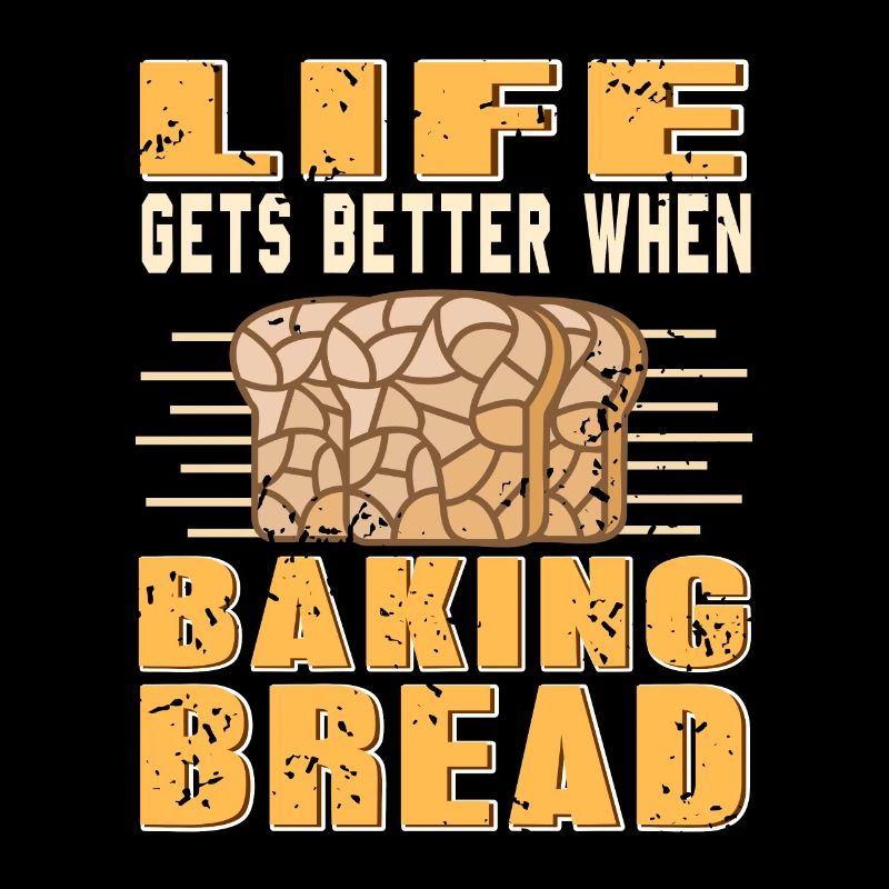 Life Gets Better When Baking Bread Vintage Tee