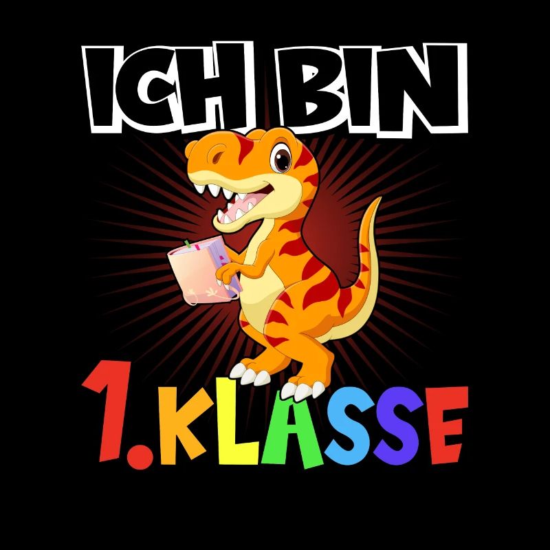 Einschulung Schulanfang Dino