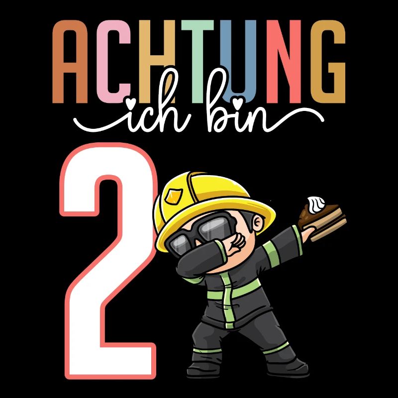 2. Geburtstag Mädchen 2 Jahre Feuerwehr