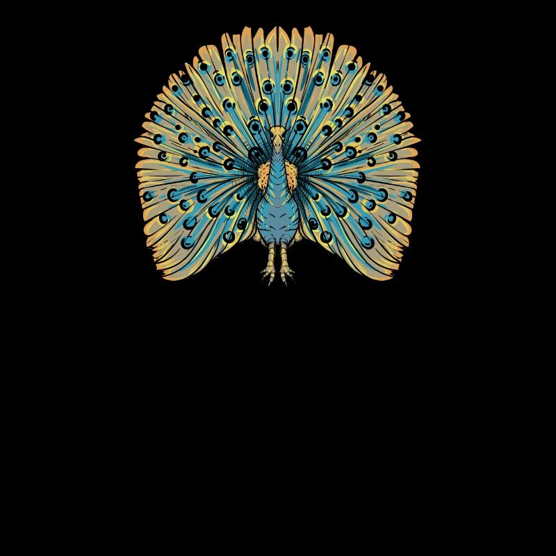 Peacock I Peacock Eye Motif with Peacock Feather