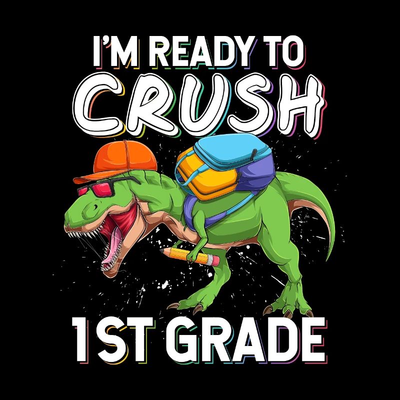 Ich bin bereit, den Dinosaurier der 1. Klasse zu zerquetschen