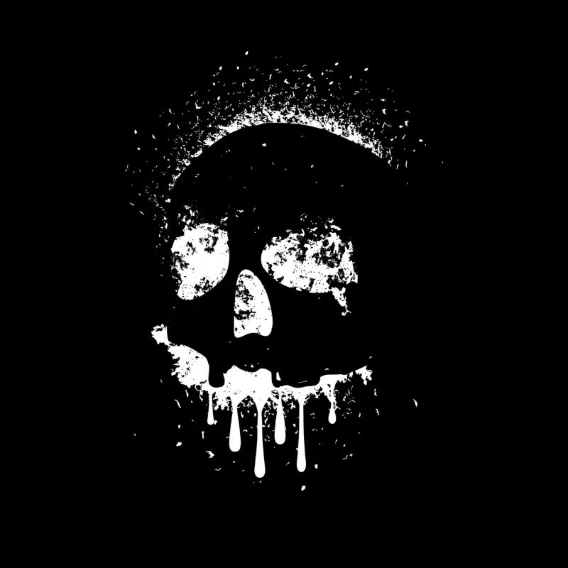 Human Skull Mansion Haunted Spooky Funny Horror