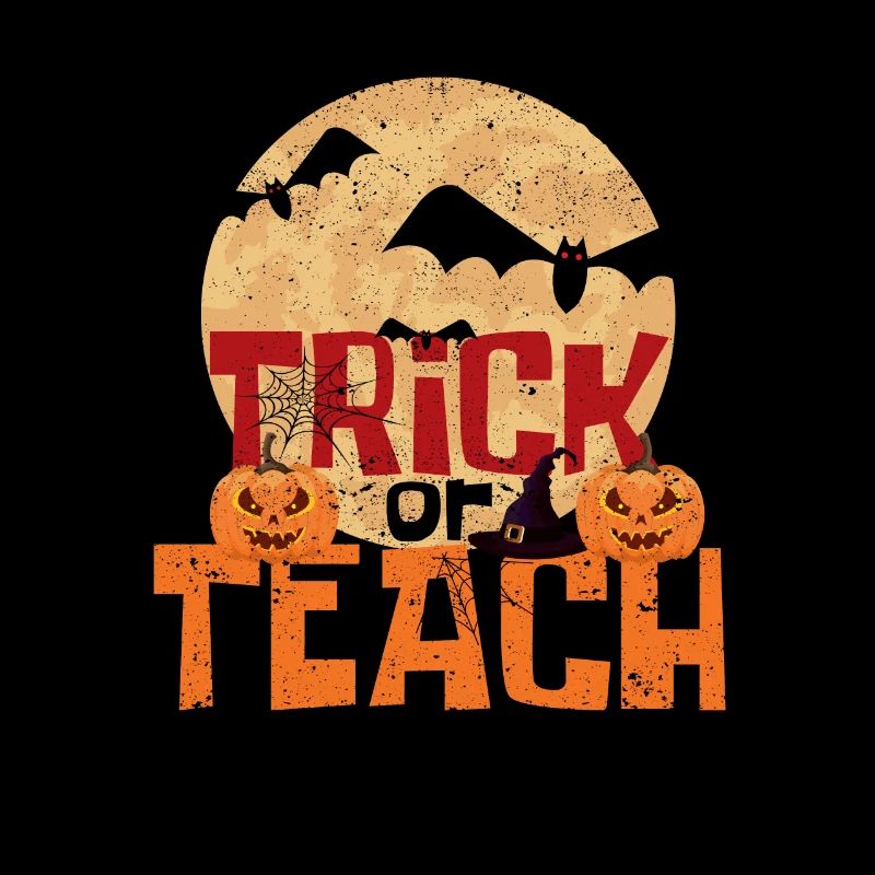 Trick Or Teach Niedlich Halloween Lehrer Schule