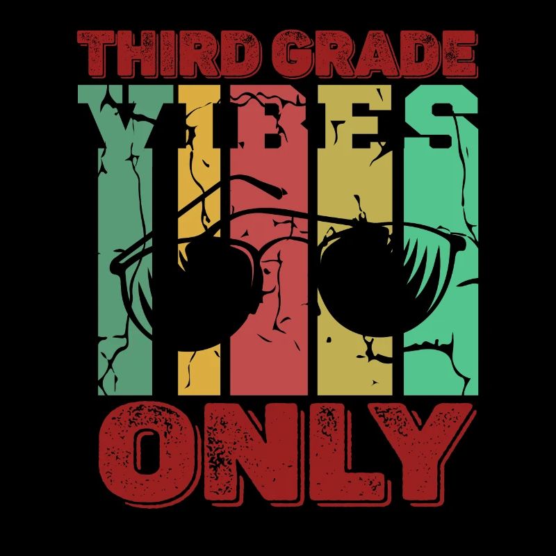 Third Grade Vibes 3rd Grade Retro Back To School