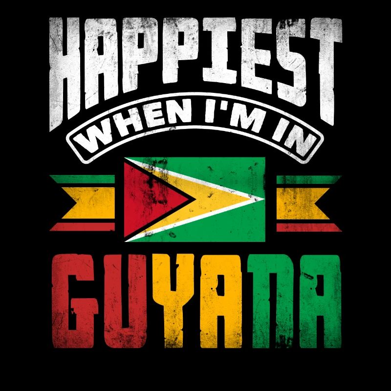 Guyana Guyana Guyana drapeau le plus heureux quand je suis dans
