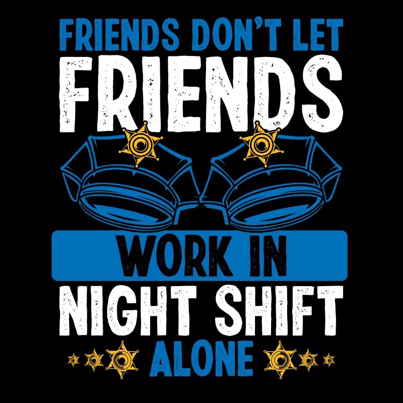 Police Officer Co Worker Night Shift Policeman