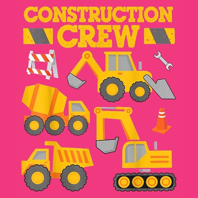 Construction Crew Arbeiter Bagger Ausrüstung Geschenk