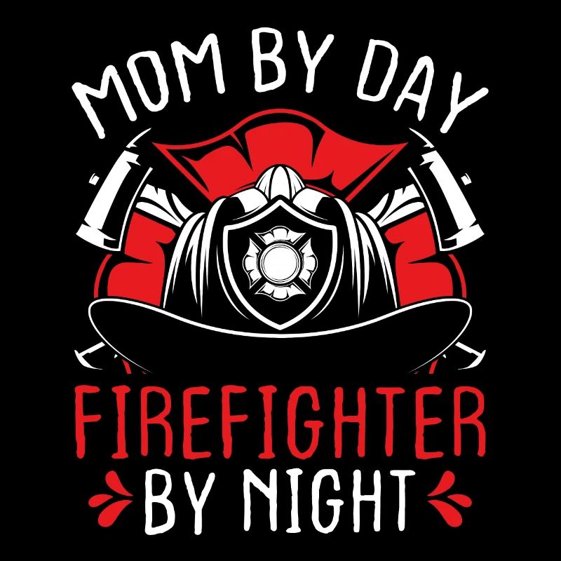 Night Shift Firefighter Mom Mothers Day Firemen