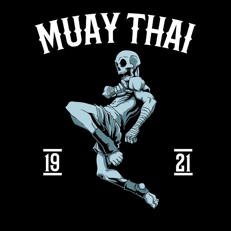 Muay Thai - Skelett-Thai-Boxen