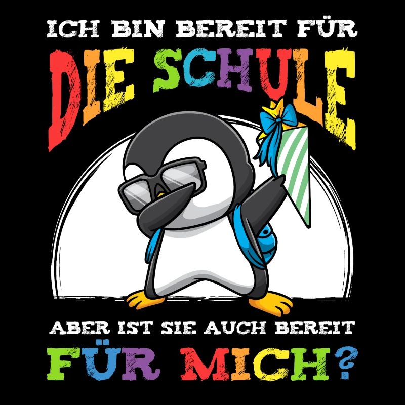 Schulkind Einschulung Pinguin