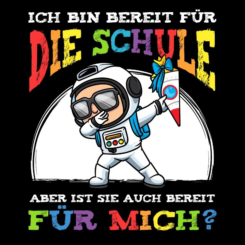 Schulkind Einschulung Astronaut