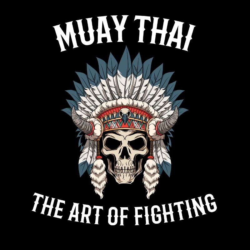 Muay Thai und Thai-Boxen Skelett-Kriegshaube