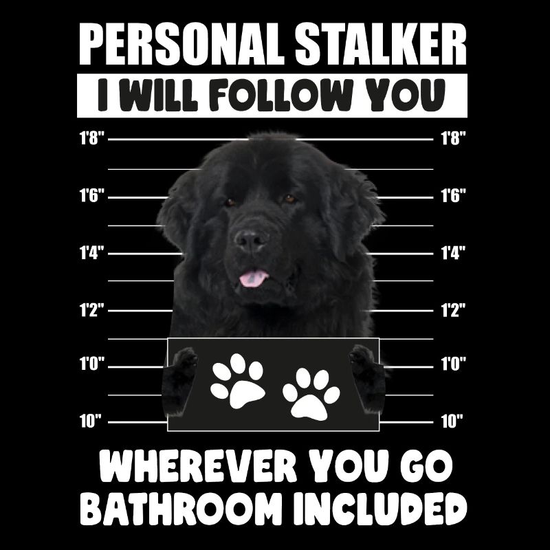 Personal Stalker Dog, Funny Flat Coated Retriever
