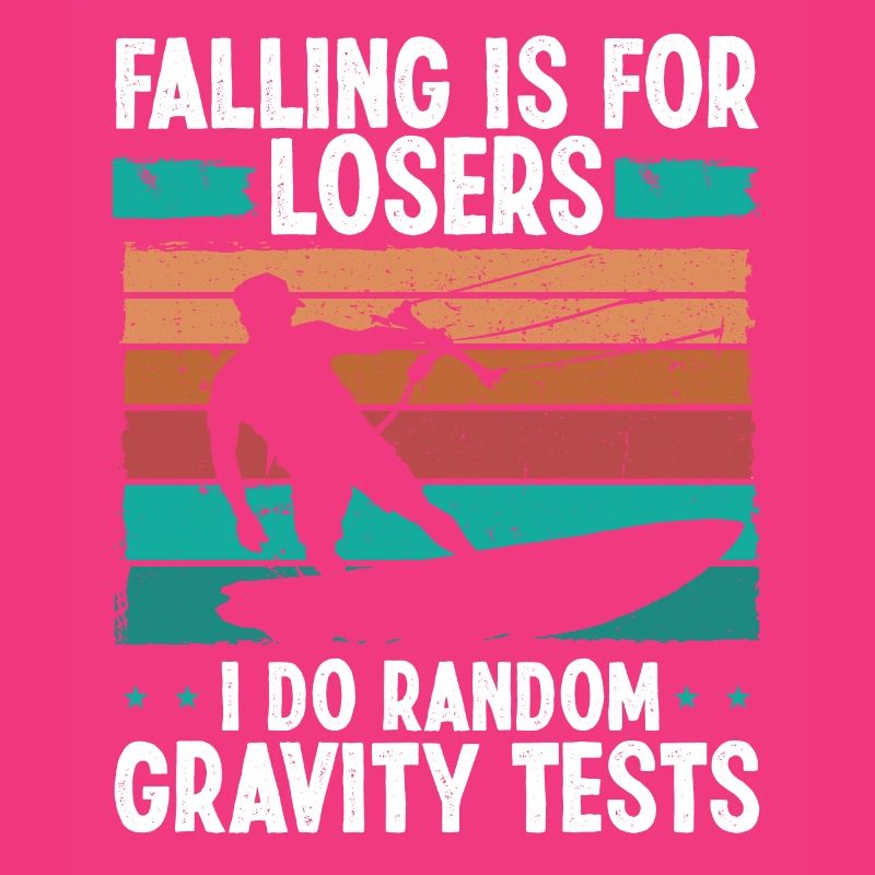 Kiteboarder Random Gravity Tests Funny Kitesurf