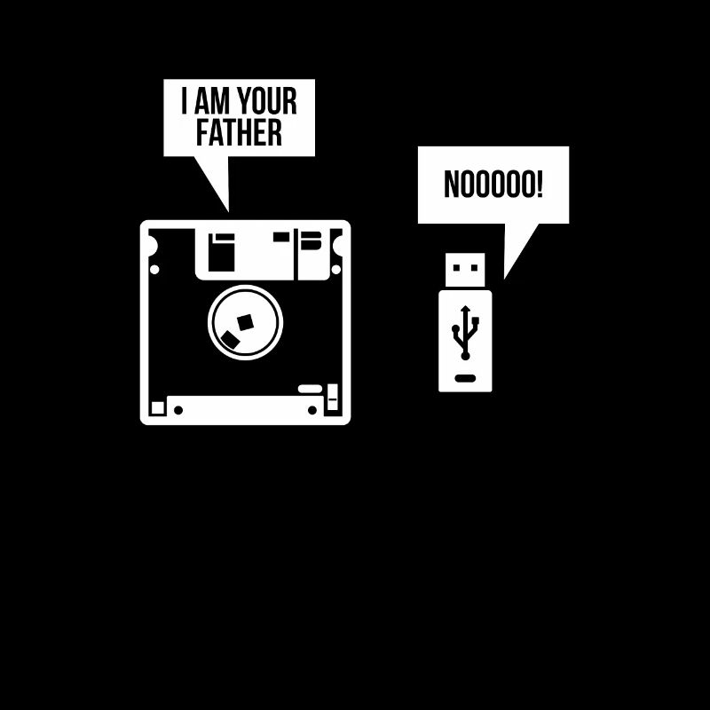 USB Floppy Disk I am Your Father Computer Nerd
