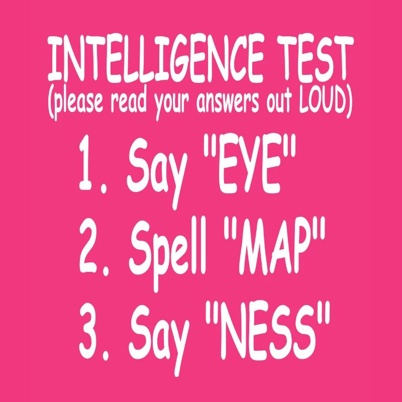 Drôle de test d’intelligence EYE MAP NESS Génial
