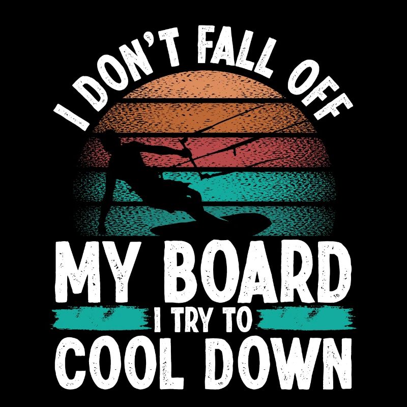 I don't fall down Funny Kiteboarder Vintage KiteI d
