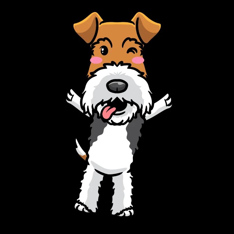 Foxterrier Drahthaar Hund Emoticon Hunde