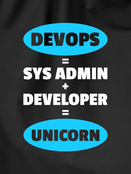 Sys-Admin Entwickler Devops-Ingenieur Einhorn