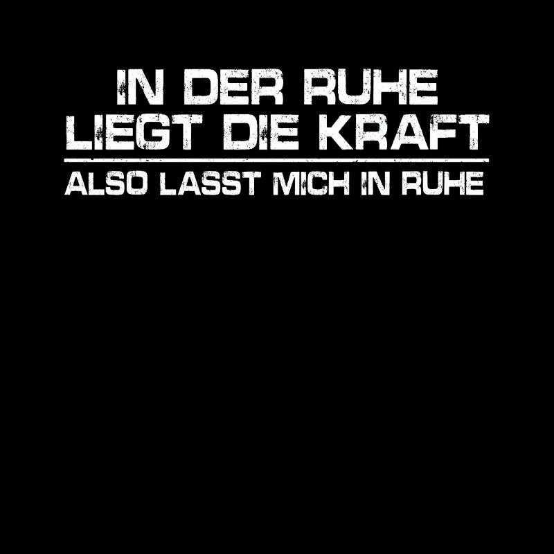Last mich in ruhe