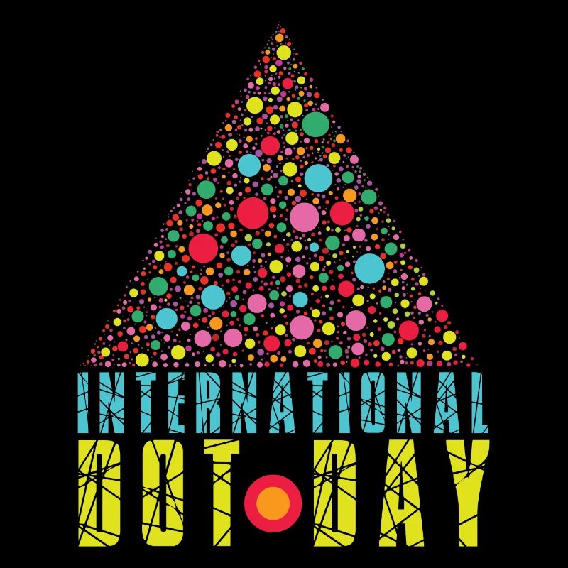 Colorful Triangle Pattern International Dot Day