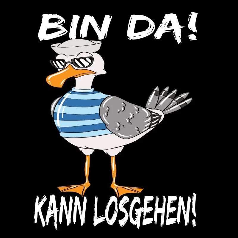 Nordsee Möwe Ostsee Urlaub Bin Da Kann Losgehen