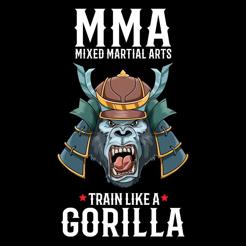 MMA Gorilla Samurai Mixed Martial Arts - Cage