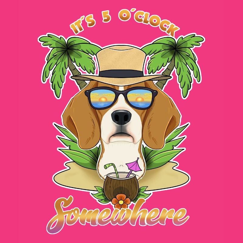 It Is 5 OClock Somewhere Drinking Beagle