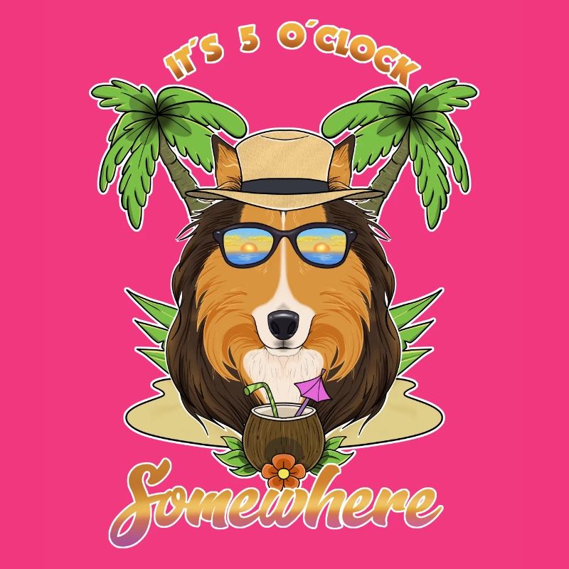 It Is 5 OClock Somewhere Drinking Collie