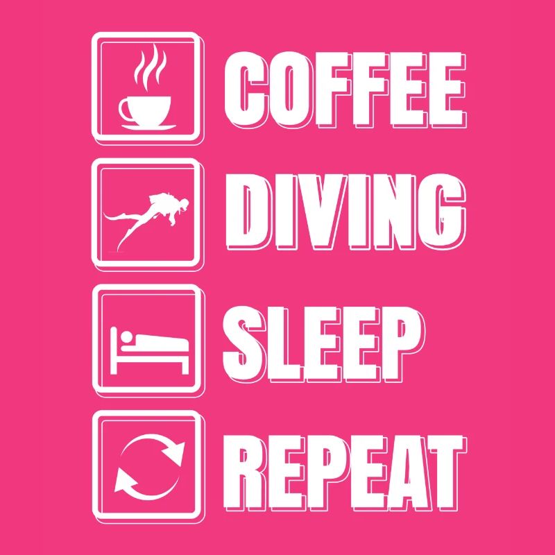Café Plongée Sommeil Répéter Plongeur Génial Présent