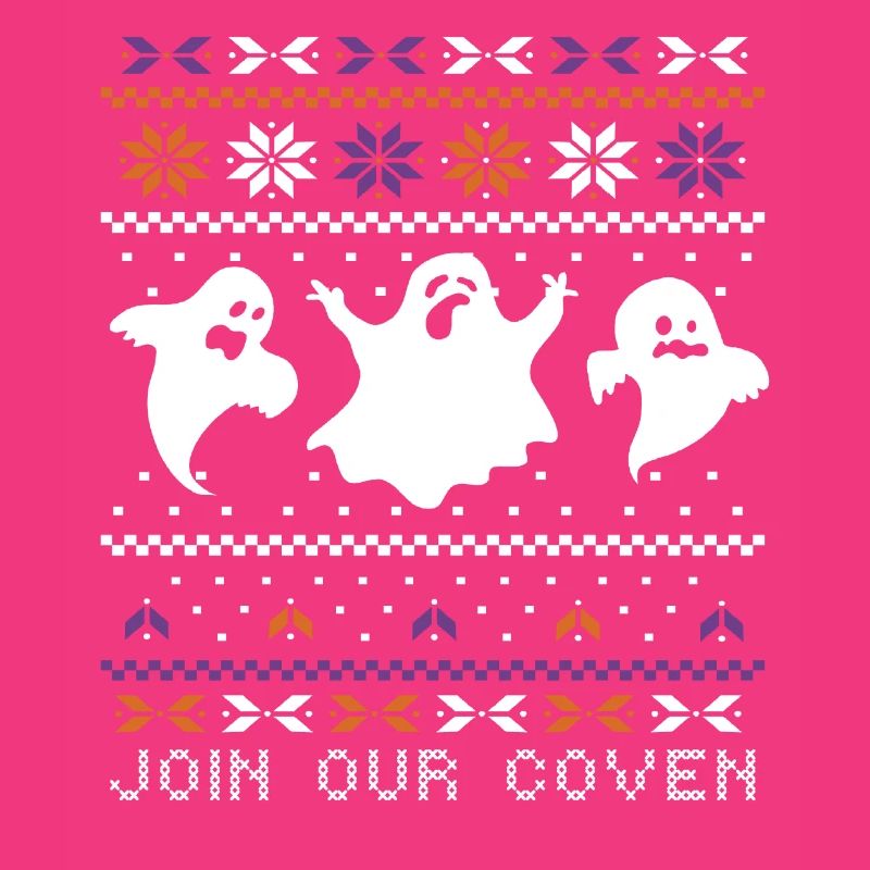Stitch Pattern Ghost Creatures Coven Halloween